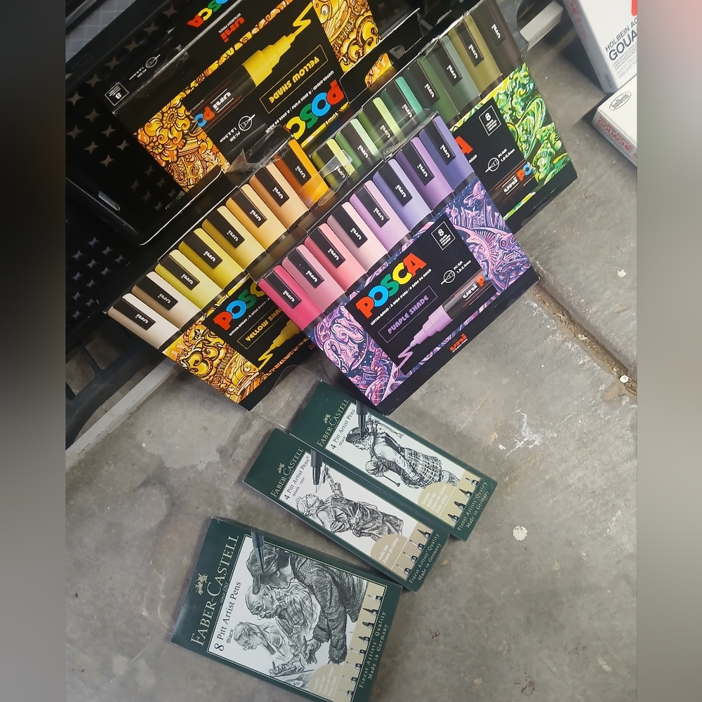 POSCA Paint Markers, Faber Castell Pens